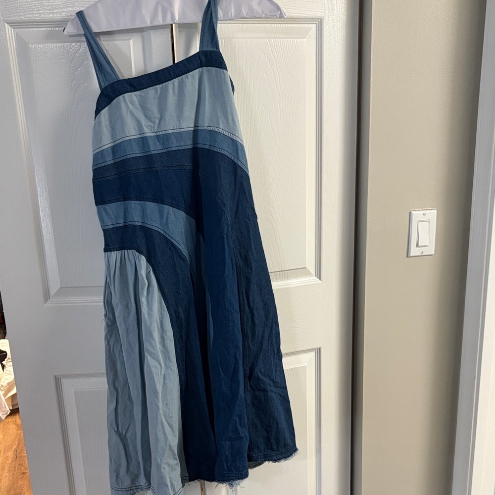 Pilcro striped denim dress -Shades of Blue